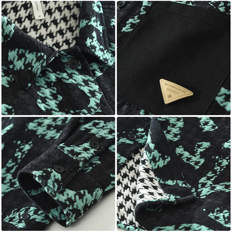 Chemise à Manches Longues pour Hommes Style Élégant en Polyester 5