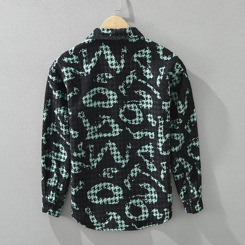 Chemise à Manches Longues pour Hommes Style Élégant en Polyester 3