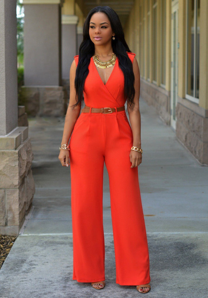 Combinaison Femme Chic Pantalon Confortable Polyester-5