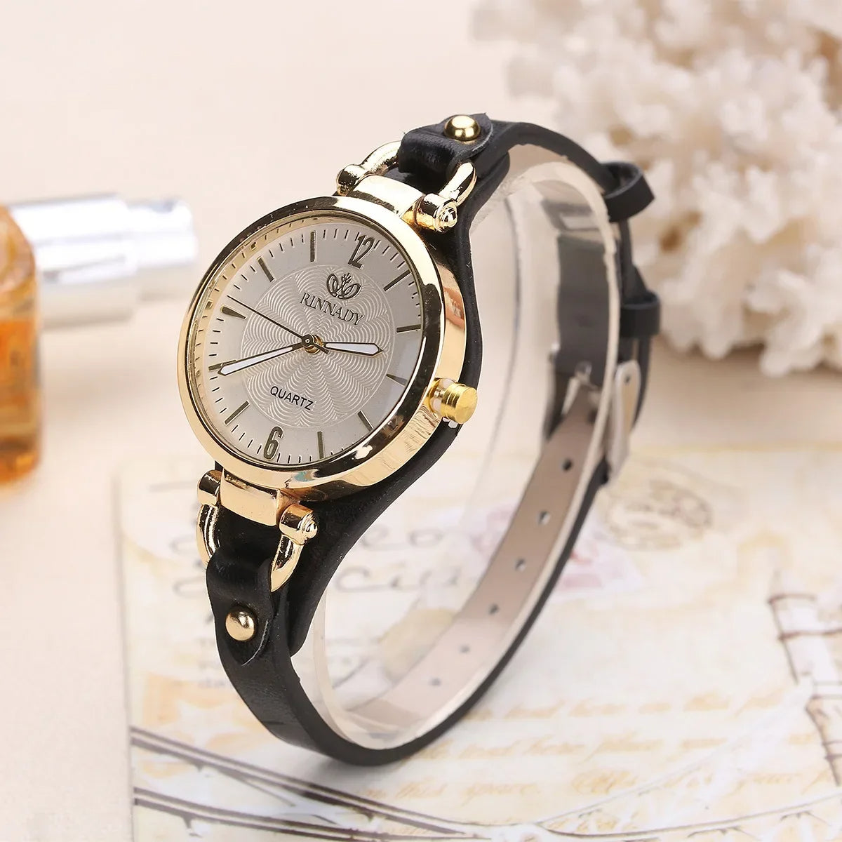 Montre Femme Ajustable à Cadran Rond 5