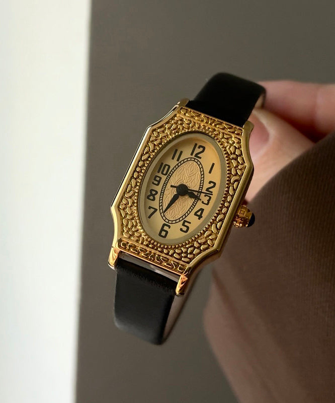 Montre Femme Carrée Rétro Floral Design 2