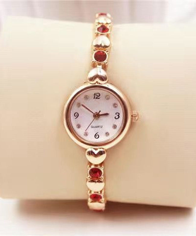 Montre Femme Forme Cœur Design Raffiné 3