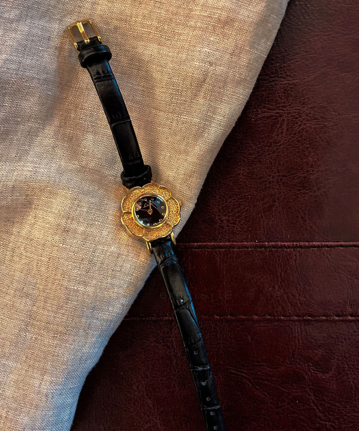 Montre Femme Style Camélia à Mouvement Quartz 2