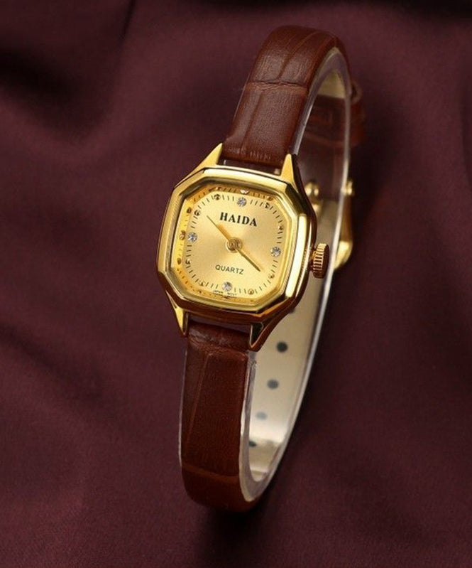Montre Femme Style Patchwork à Mouvement Quartz 4