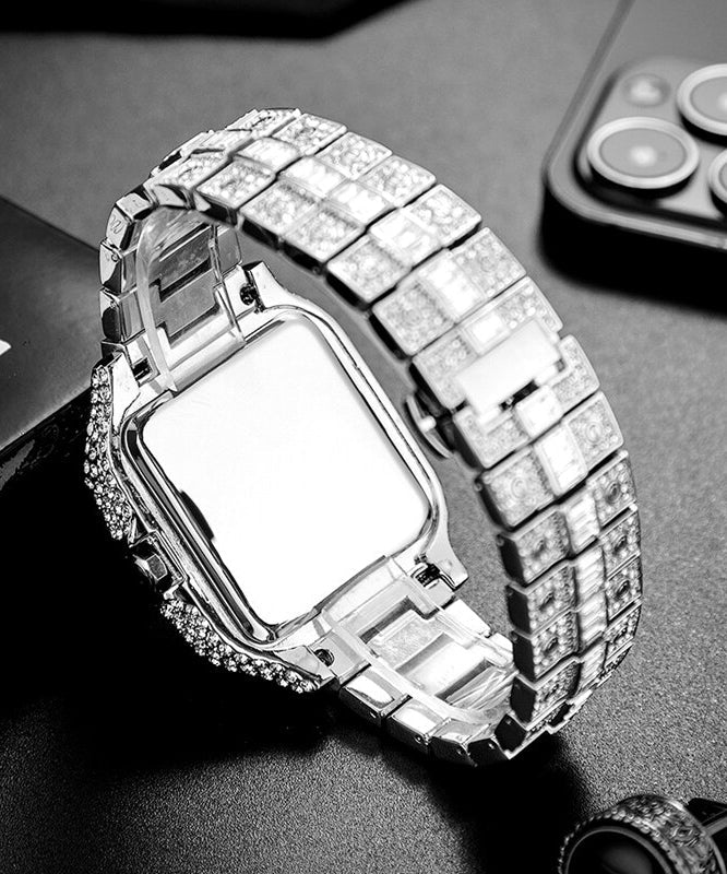 Montre Homme Design Raffiné avec Détails en Zircon 2