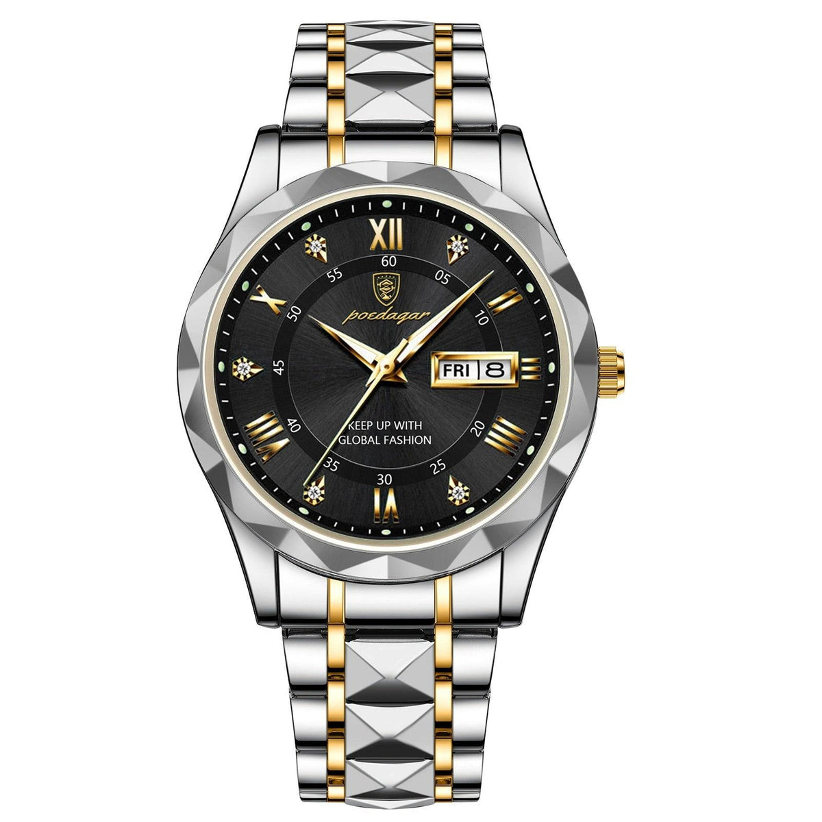 Montre Homme Étanche Design Luxe Acier Inoxydable 7