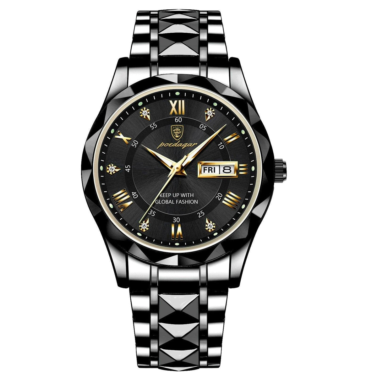 Montre Homme Étanche Design Luxe Acier Inoxydable 9