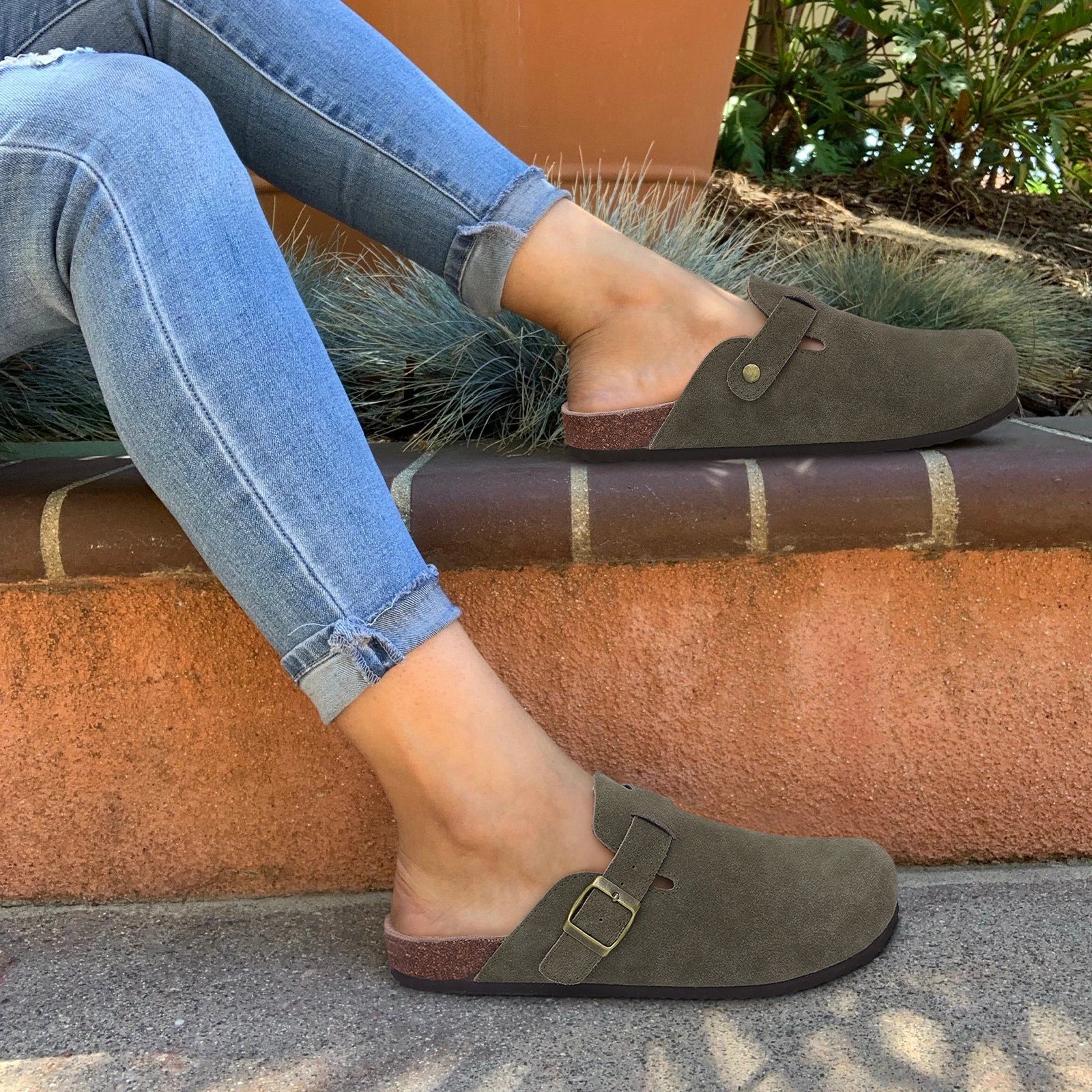 Mules Pour Femmes Confortables Avec Sangles À Boucle Métallique 1