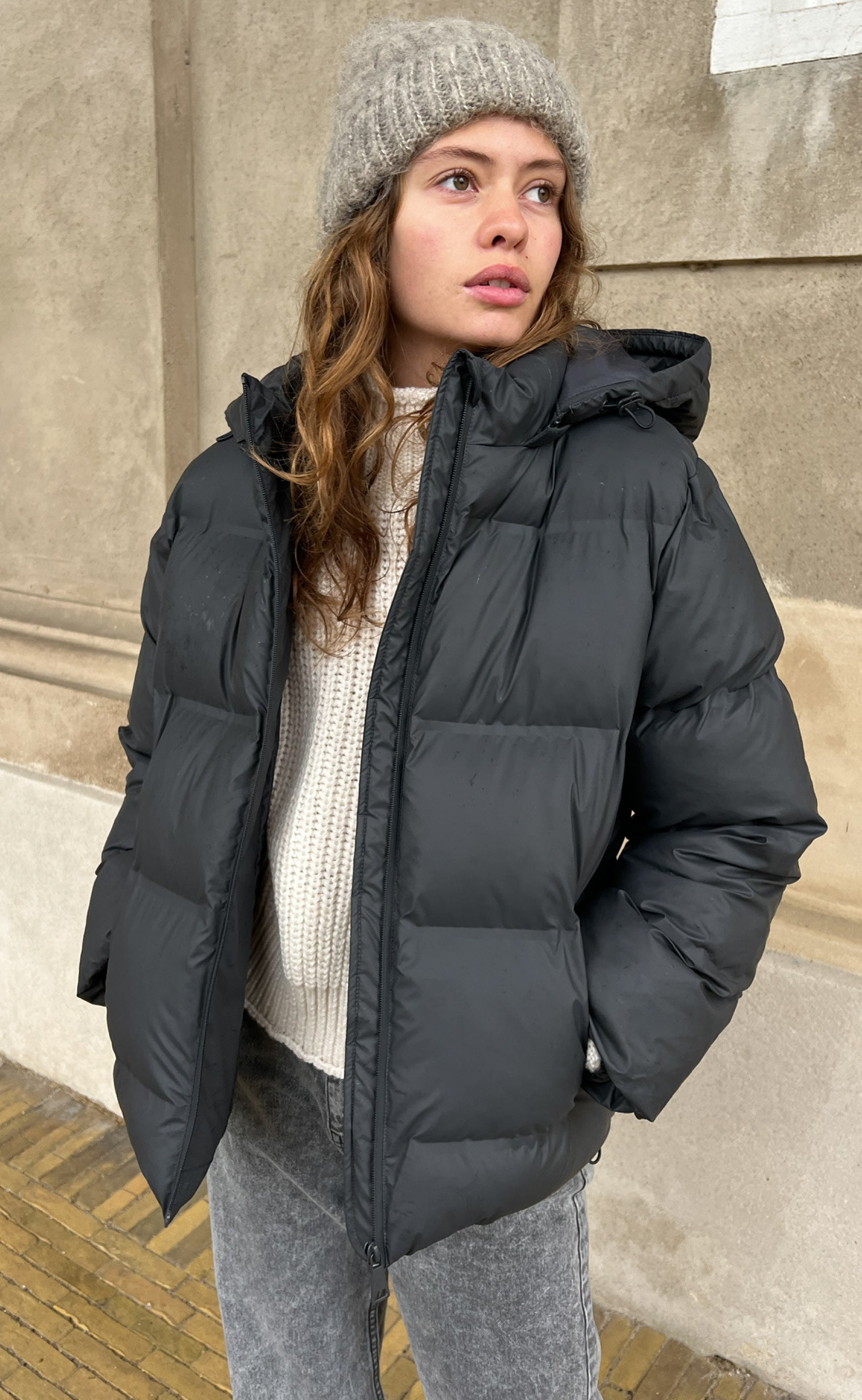 Veste Hiver Femme Chic Polyester Laine-1