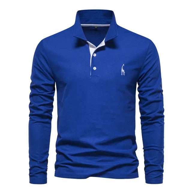 Chemise Homme à Manches Longues en Coton Doux Élégante et Confortable-1