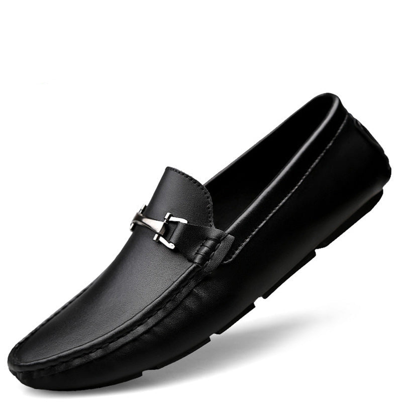 Mocassins en cuir respirant pour hommes