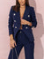 Costume Féminin Élégant Blazer et Pantalon en Tissu Polyvalent-1
