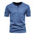 Tee Shirt Homme Col Élégant Coton Respirant
