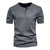 Tee Shirt Homme Col Élégant Coton Respirant