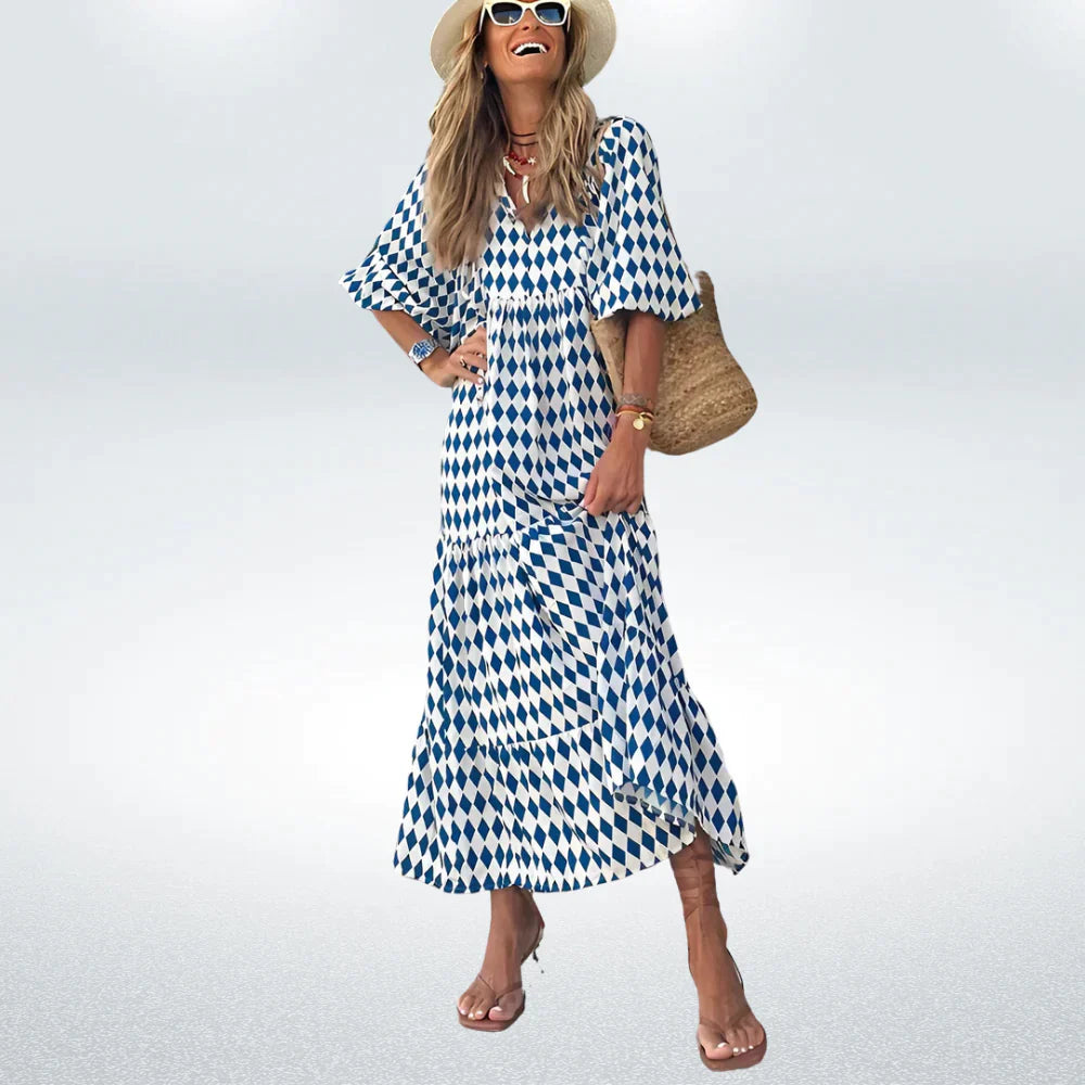 Variant image for Robe de Loisirs Élégante Femme Tissu Léger Longue-41