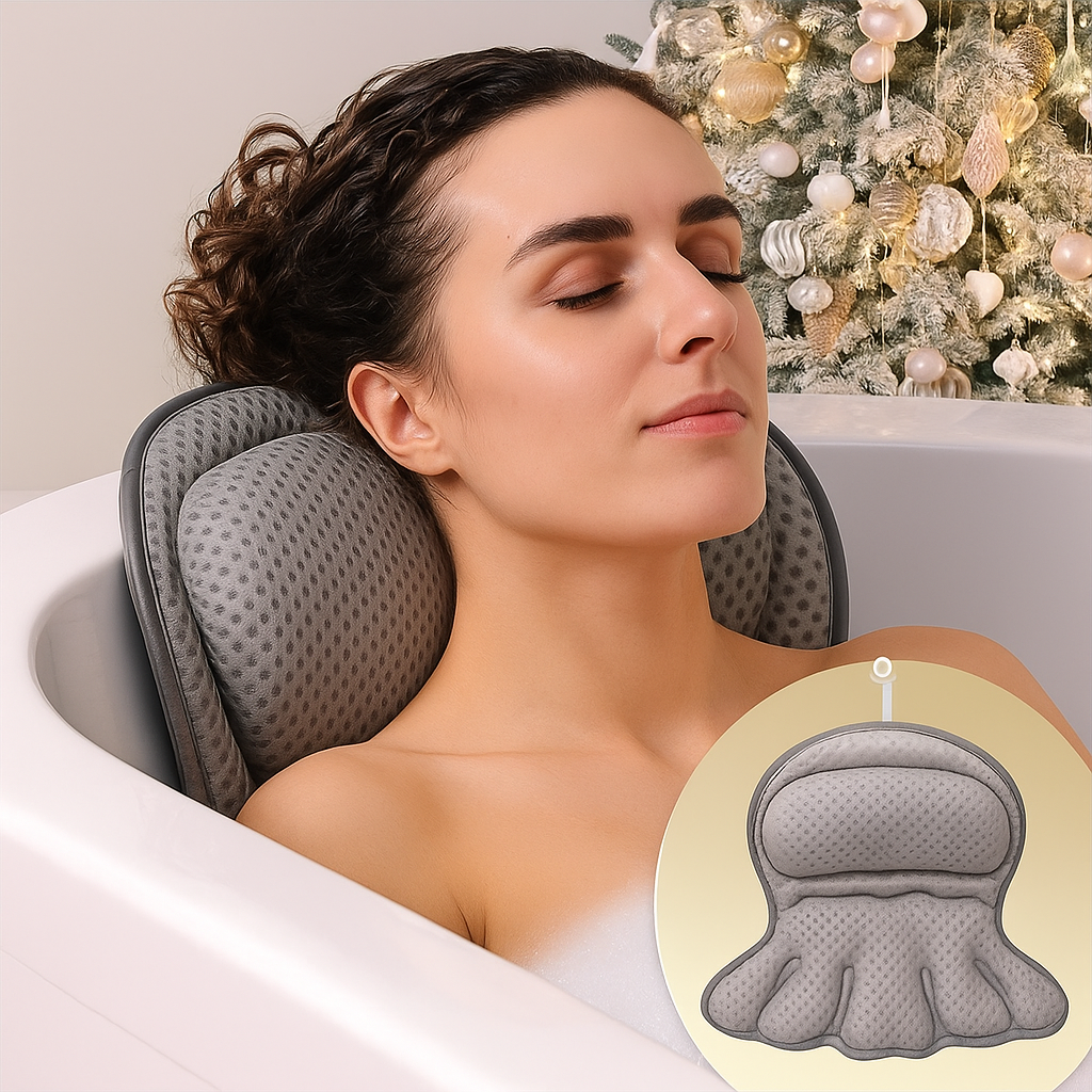 Oreiller de Bain Confortable avec Soutien Ergonomique 1