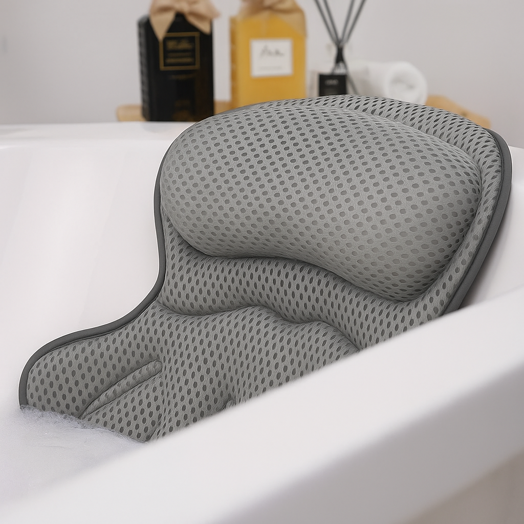 Oreiller de Bain Confortable avec Soutien Ergonomique 2