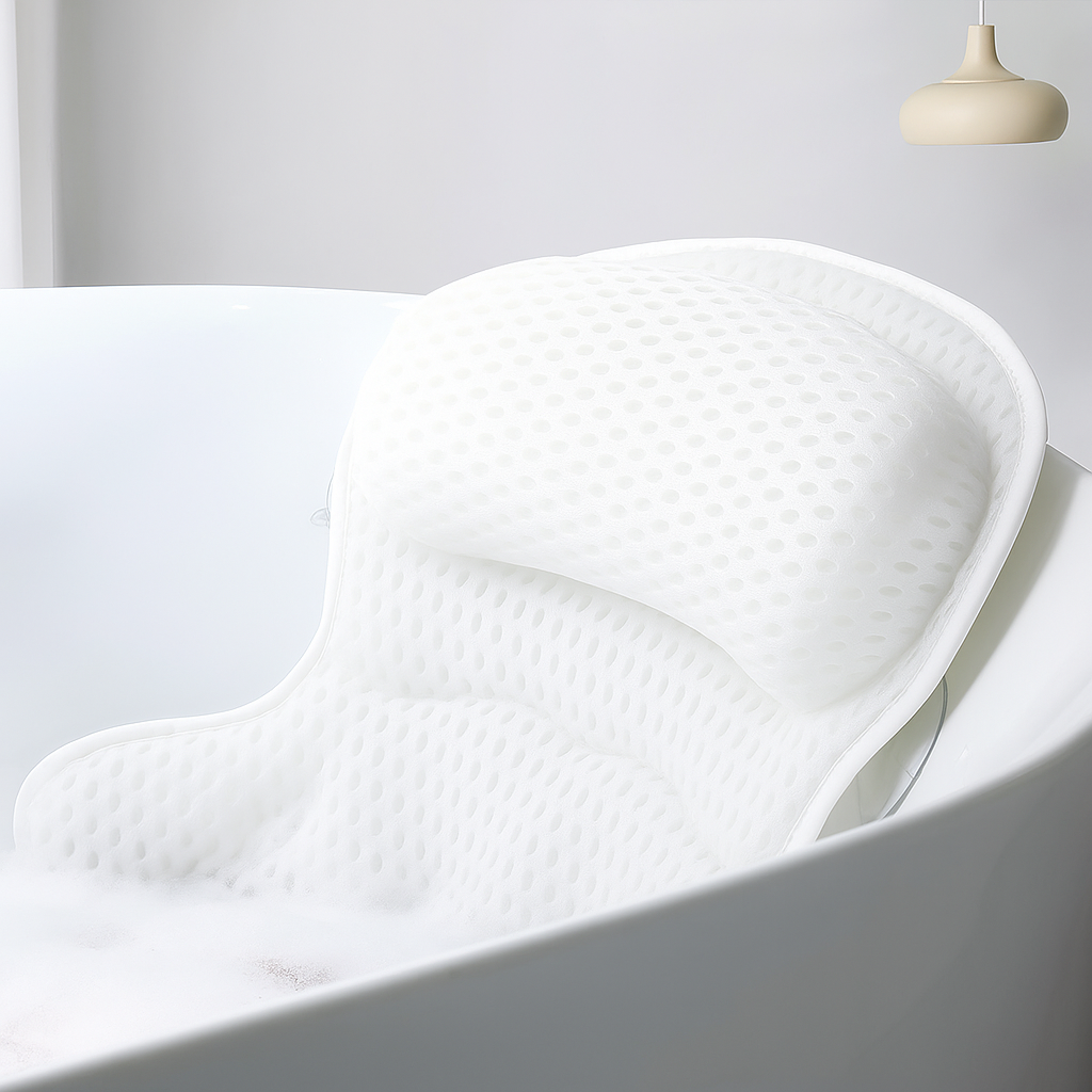 Oreiller de Bain Confortable avec Soutien Ergonomique 8