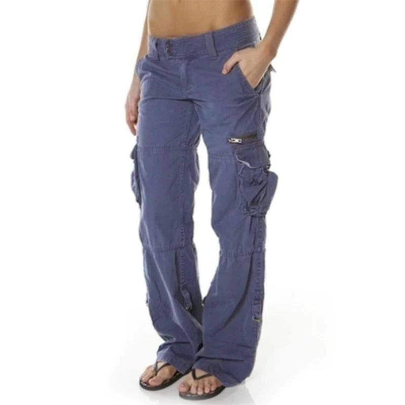 Pantalon Cargo Femme Pratique avec Poches 1