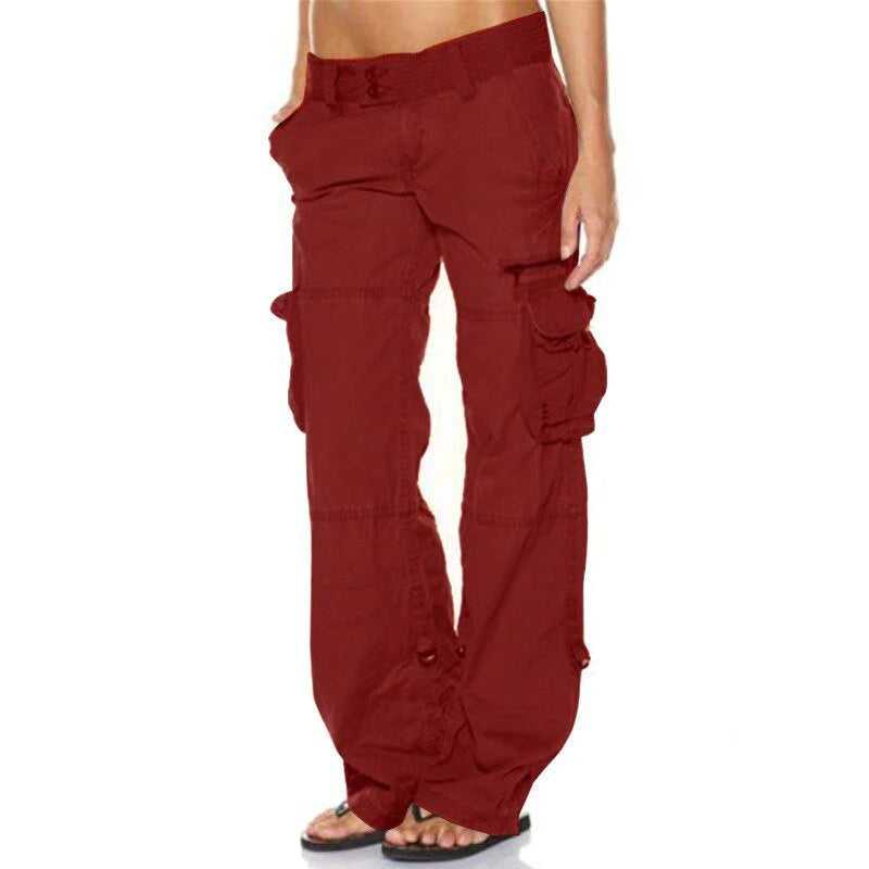 Pantalon Cargo Femme Pratique avec Poches 3
