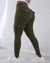 Pantalon Cargo Femme Taille Haute Ajusté Tissu Extensible 5