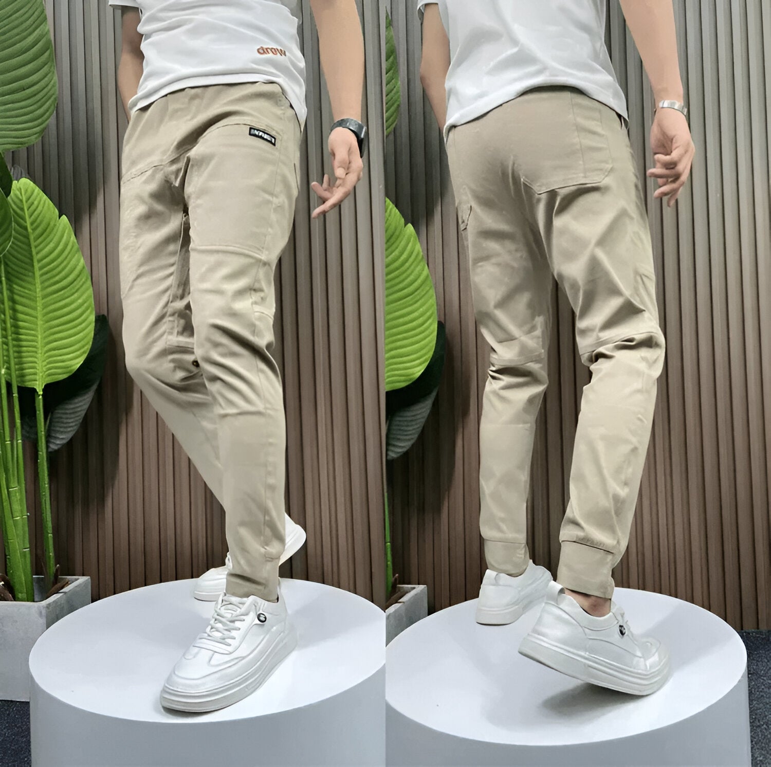 Pantalon Cargo Homme Confortable Tissu Stretch 2