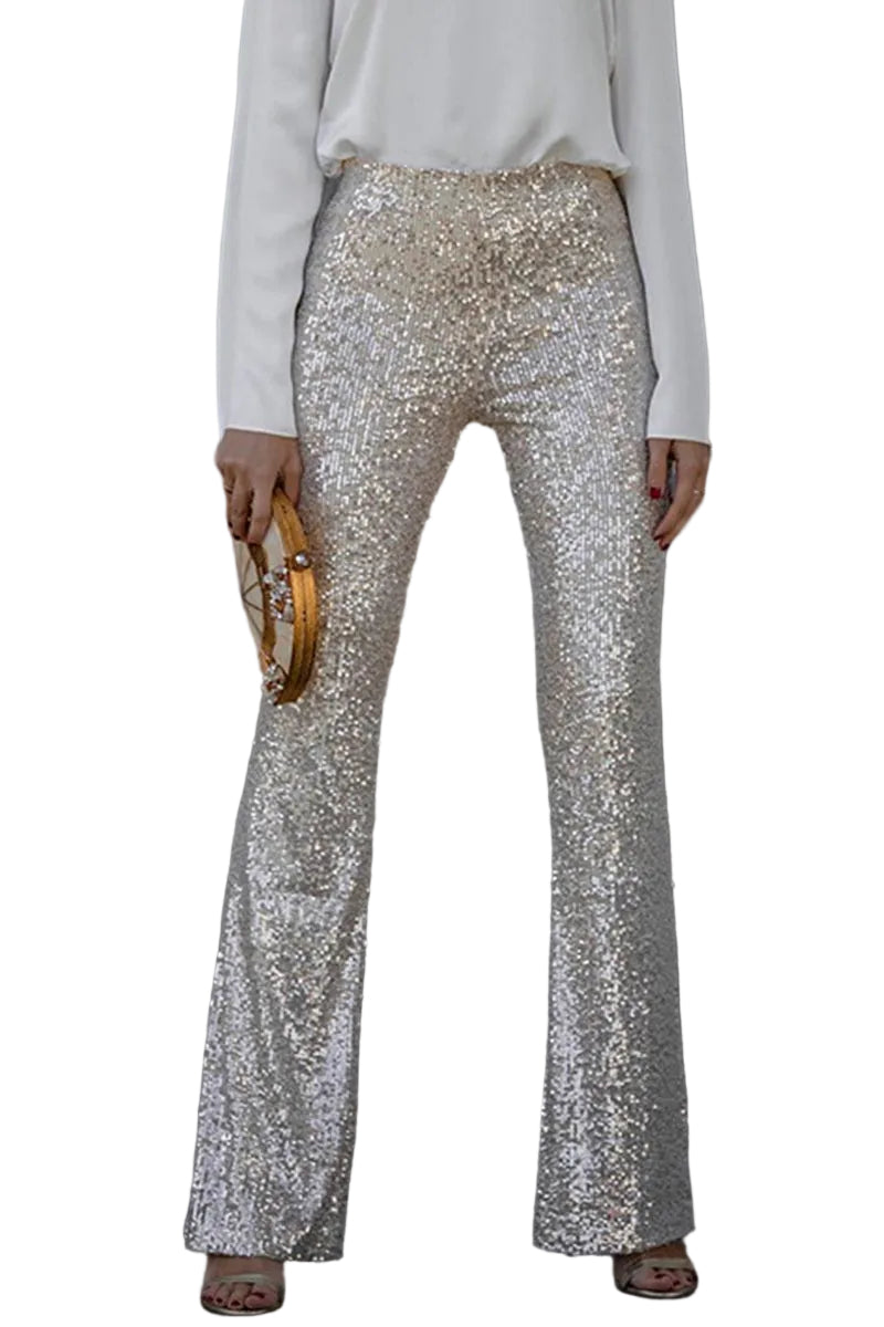 Pantalon Évasé Chic Taille Haute pour Femme 0