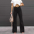 Pantalon Évasé Femme en Velours Écologique