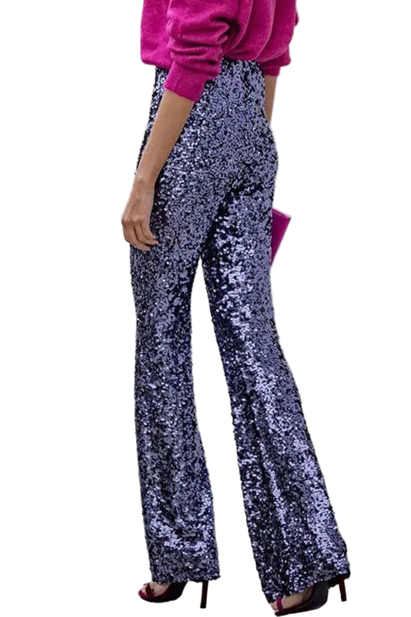 Pantalon Évasé à Paillettes pour Femme 1