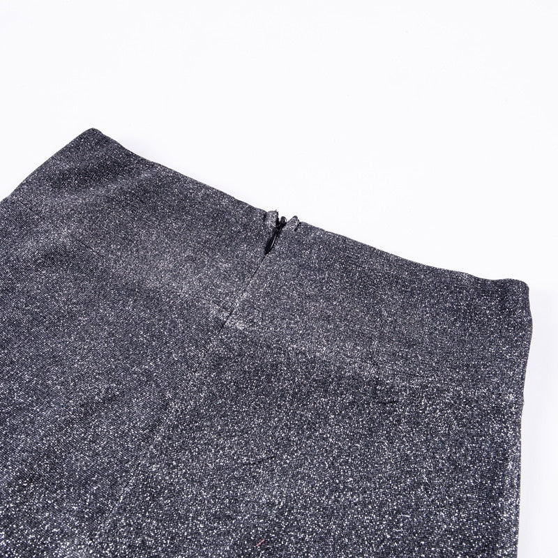 Pantalon Femme Évasé Chic à Paillettes 4