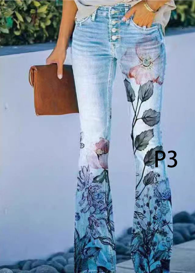 Pantalon Femme Évasé Taille Haute Style Moderne 2