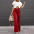 Pantalon Femme Flare Taille Haute en Corduroy Écologique 2