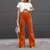Pantalon Femme Flare Taille Haute en Corduroy Écologique 6