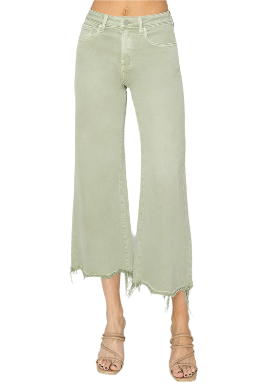 Pantalon Femme Large Taille Haute Fluide Tissu Léger 0