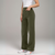 Pantalon Femme Large Taille Haute Tissu Élastique 13