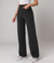 Pantalon Femme Large Taille Haute Tissu Élastique 1