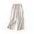 Pantalon Femme Large Taille Haute en Lin Coton Fluide 2