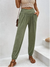 Pantalon Femme Long Taille Haute Élastique avec Poches 2