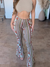 Pantalon Femme Skinny Imprimé Boho en Tricot Élastique 13