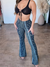 Pantalon Femme Skinny Imprimé Boho en Tricot Élastique 1
