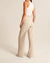 Pantalon Femme Taille Haute Pantalon Large Tissu Doux