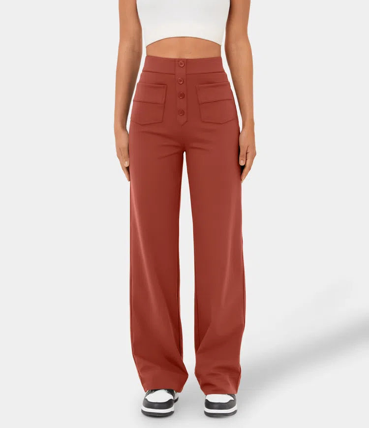 Pantalon Femme à Boutons Classique 1