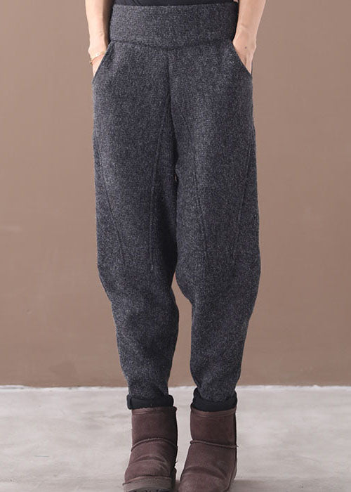 Pantalon Fleece Femme à Poches en Patchwork 3