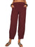 Pantalon Fluide Femme Harem Lin Coton Décontracté 0