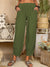 Pantalon Fluide Femme Harem Lin Coton Décontracté 1