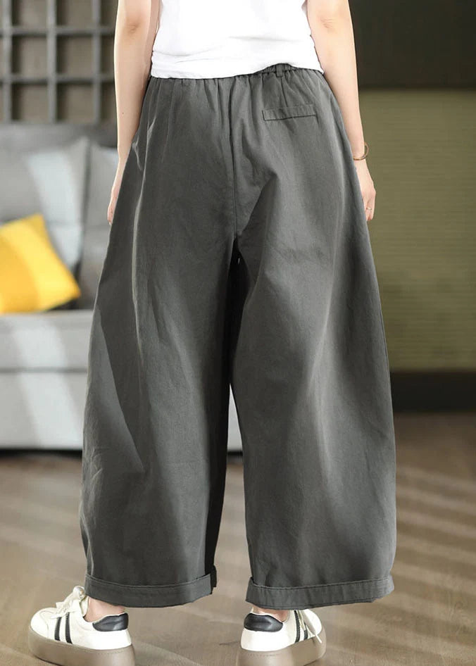Pantalon Fluide Femme Large Oversize Style Décontracté Automnal 3