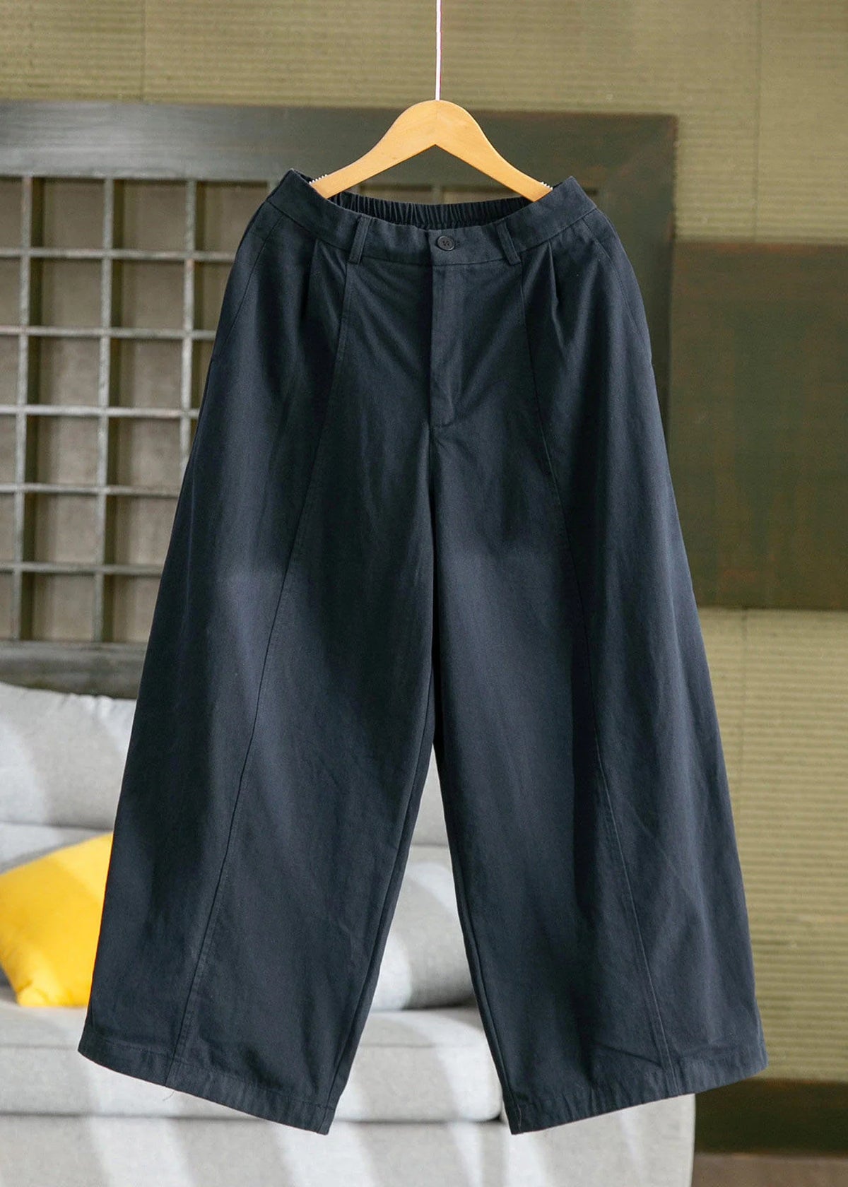 Pantalon Fluide Femme Large Oversize Style Décontracté Automnal 4