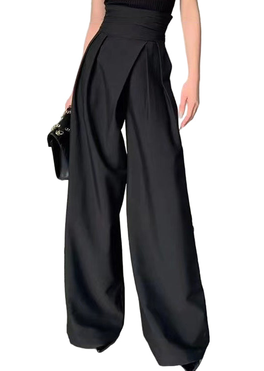 Pantalon Fluide Femme Taille Haute Chic 0