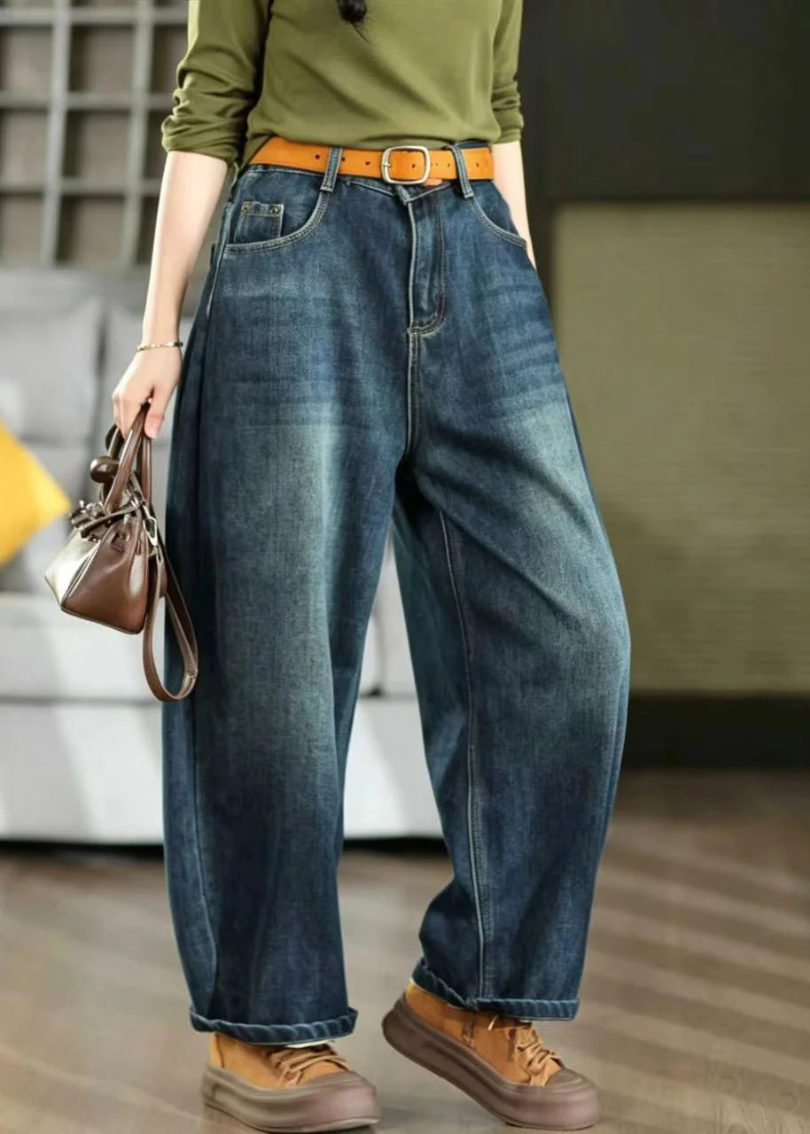 Pantalon Harem Femme Décontracté à Poches Oversize 2