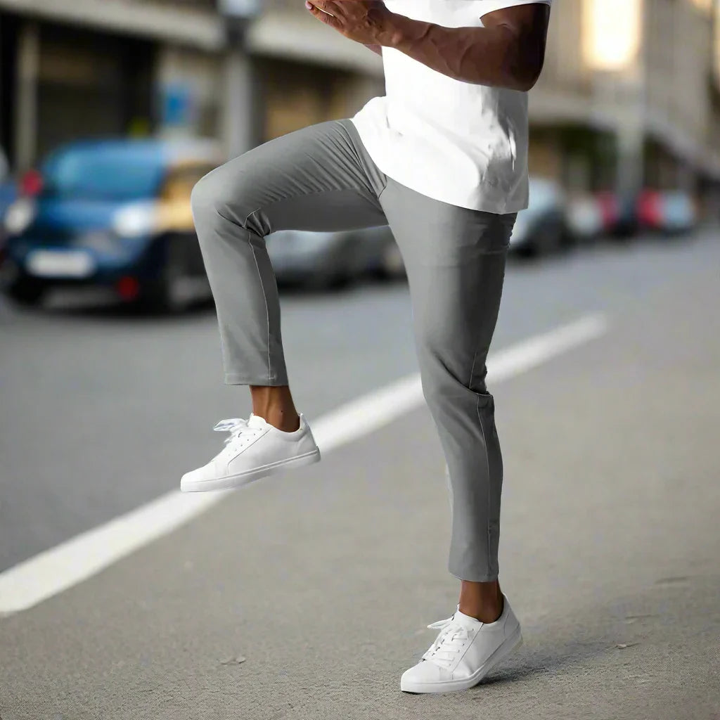 Pantalon Homme Actif Moderne avec Taille Élastique et Poches Pratiques 2